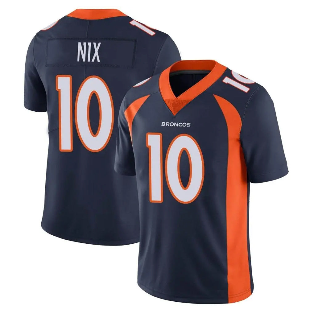 D.Broncos #10 Bo Nix Player Navy Vapor Untouchable Limited Game Hdoa Stitched Jerseys