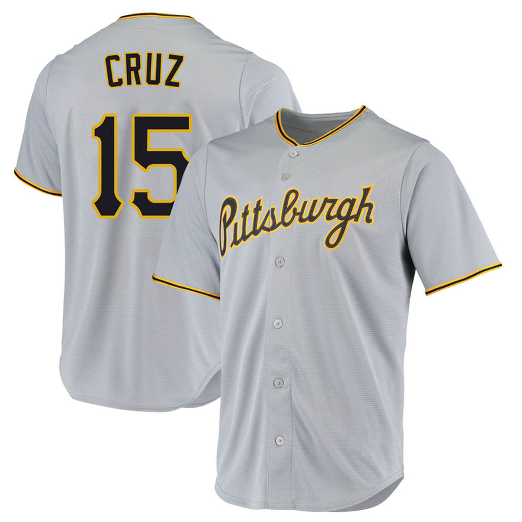 P.Pirates #15 Oneil Cruz Player Gray Road Home Game Hdoa Stitched Jerseys