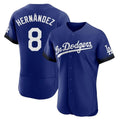 LA.Dodgers #8 Enrique Hern¨¢ndez Player Royal City Connect Elite Home Hdoa Stitched Jerseys