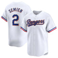 T.Rangers #2 Marcus Semien Player Gold Collection Limited White Hdoa Stitched Jerseys