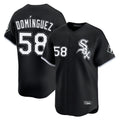 C.White Sox #58 Seranthony Dom¨ªnguez Player Black Limited Home Hdoa Stitched Jerseys