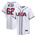 SF.Giants #62 Logan Webb Player White USA 2026 World Classic Road Limited Hdoa Stitched Jerseys