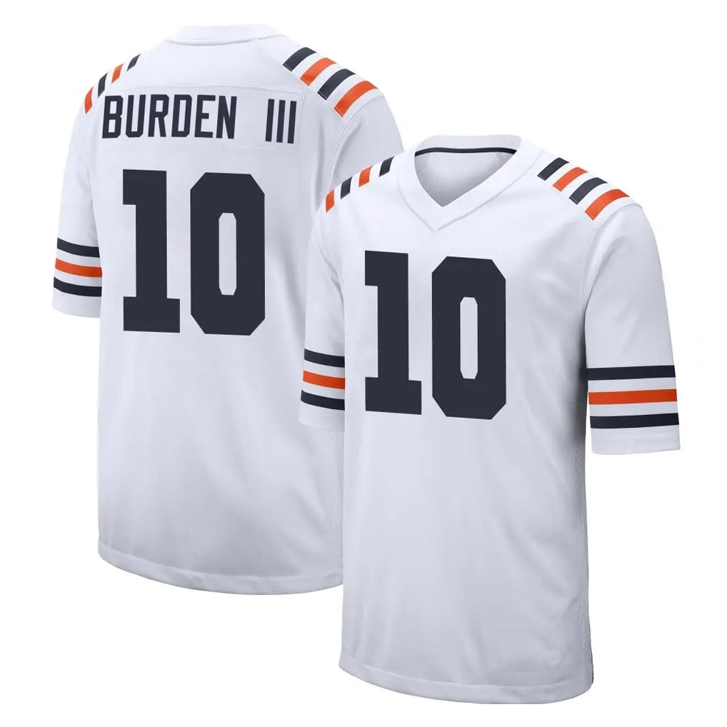 C.Bears #10 Luther Burden III Player White Classic Home Game Hdoa Stitched Jerseys