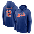 NY.Mets #12 Francisco Lindor Player Royal Club Pullover Hoodie Game Hdoa Stitched Jerseys