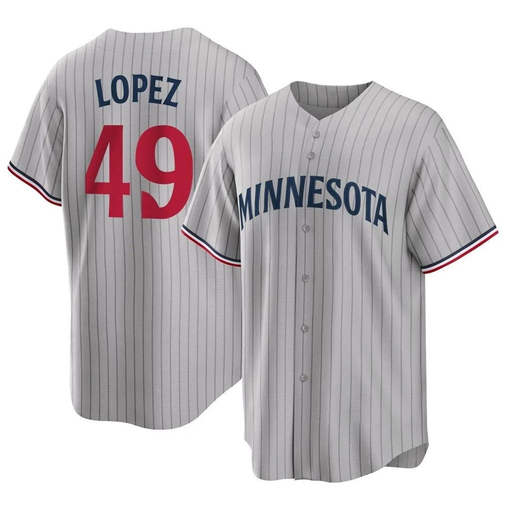 M.Twins #49 Pablo Lopez Player Gray Game Limited Home Hdoa Stitched Jerseys