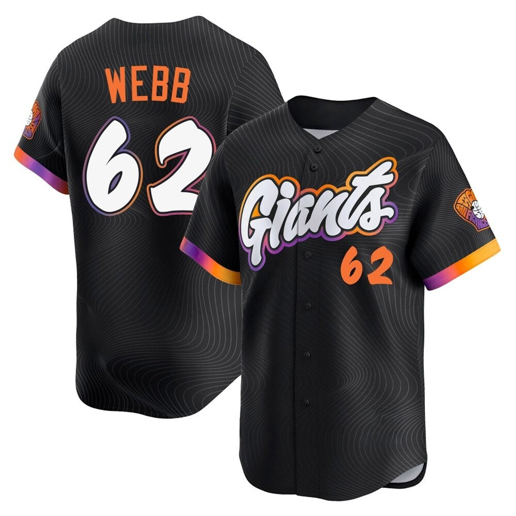 SF.Giants #62 Logan Webb Player Black City Connect Home Limited Hdoa Stitched Jerseys