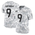 D.Broncos #9 Talanoa Hufanga Player Arctic Camo Salute To Service Limited Hdoa Stitched Jerseys