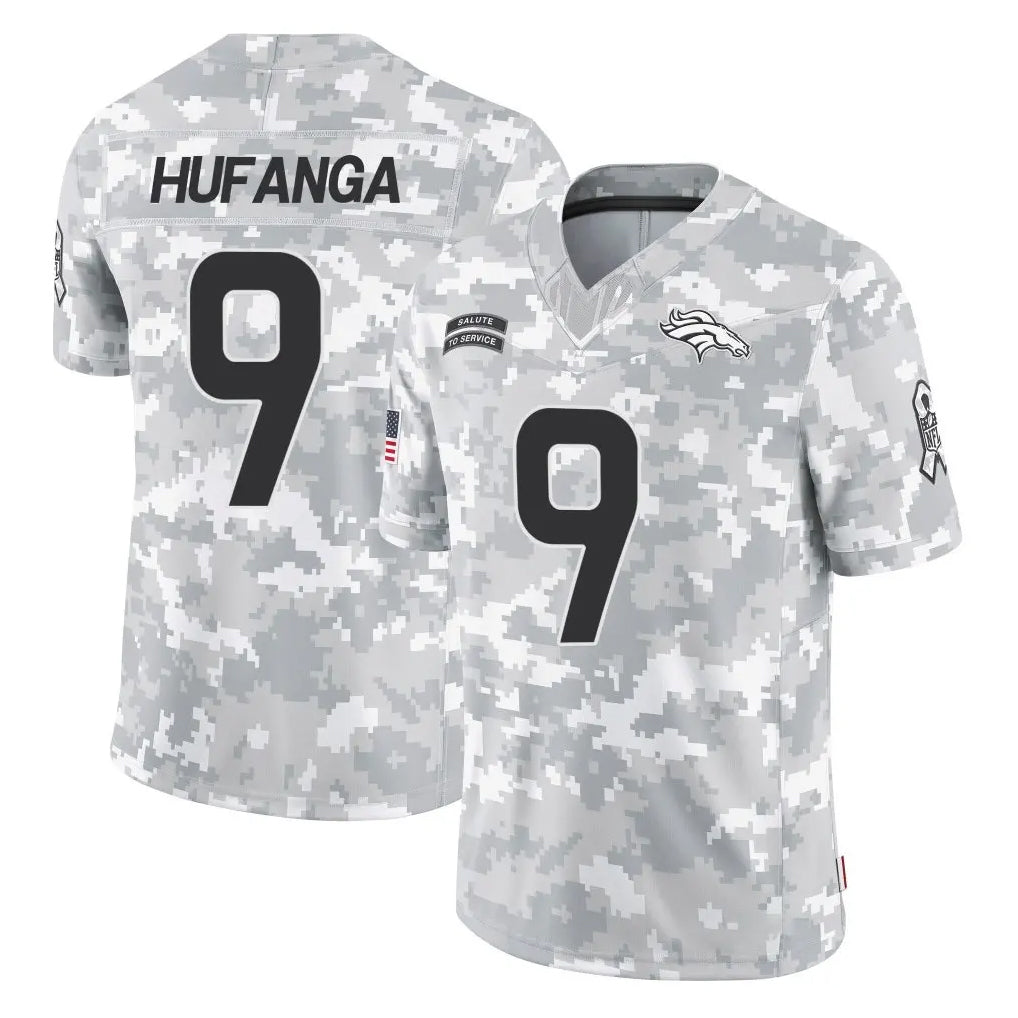 D.Broncos #9 Talanoa Hufanga Player Arctic Camo Salute To Service Limited Hdoa Stitched Jerseys