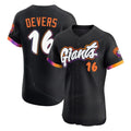 SF.Giants #16 Rafael Devers Player Black 2025 City Connect Home Limited Elite Hdoa Stitched Jerseys