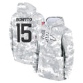 D.Broncos #15 Nik Bonitto Player Arctic Camo Salute to Service Hoodies Limited Game Hdoa Stitched Jerseys