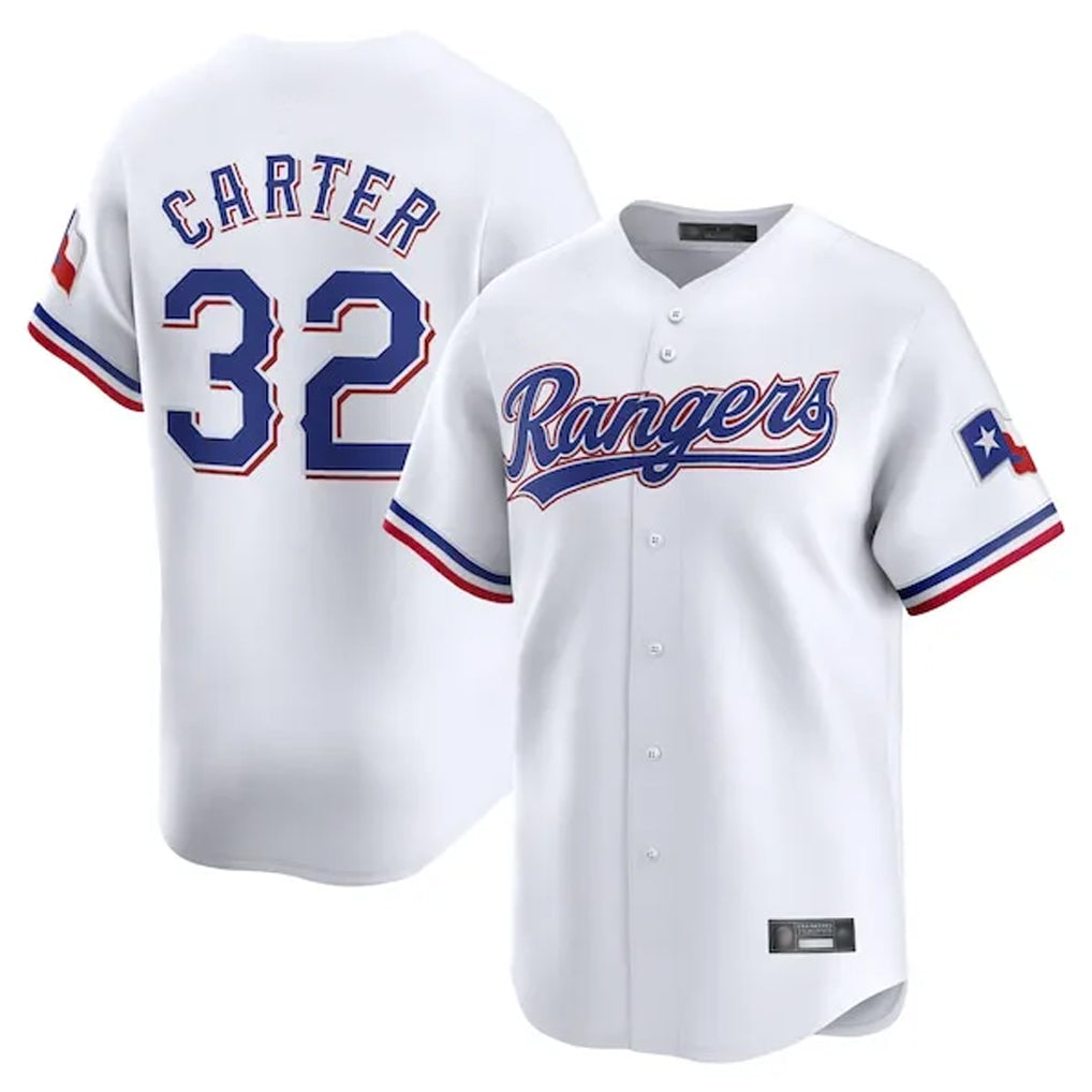 T.Rangers #32 Evan Carter Player White Home Limited Hdoa Stitched Jerseys