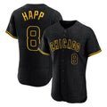 C.Cubs #8 Ian Happ Player Black Snake Skin City Limited Elite Home Game Hdoa Stitched Jerseys