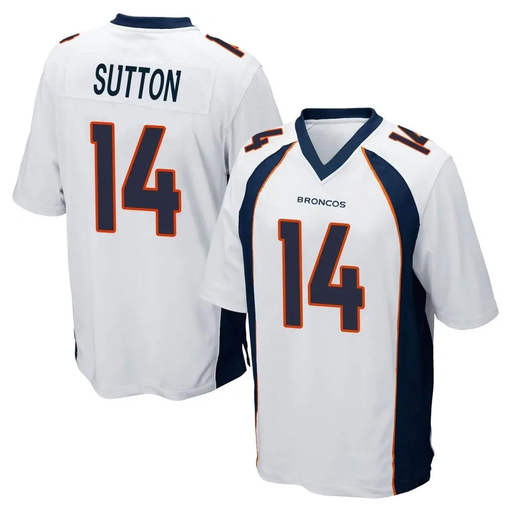 D.Broncos #14 Courtland Sutton Player White Game Hdoa Stitched Jerseys