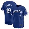 KC.Royals #19 Michael Massey Player Royal Limited Home Hdoa Stitched Jerseys