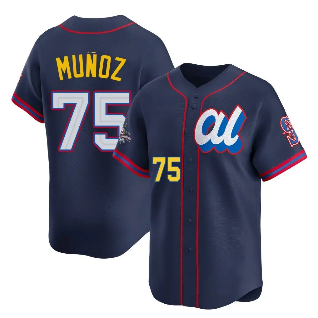 S.Mariners #75 Andres Munoz Player Navy Limited American League All-Star Edition Hdoa Stitched Jerseys