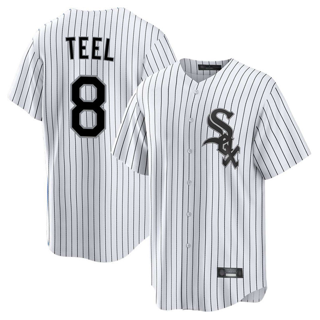 C.White Sox #8 Kyle Teel Player White Stripe Home Game Hdoa Stitched Jerseys