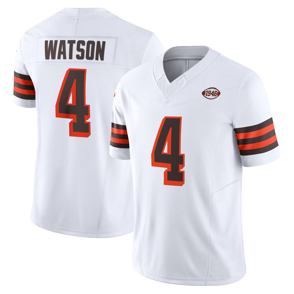 C.Browns #4 Deshaun Watson Player White Limited Vapor F.U.S.E. Alternate Game Hdoa Stitched Jerseys