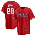 P.Phillies #28 Alec Bohm Player Red Home Game Hdoa Stitched Jerseys