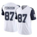 D.Cowboys #87 Jake Ferguson Player White-Navy Limited Vapor F.U.S.E. Home Game Hdoa Stitched Jerseys