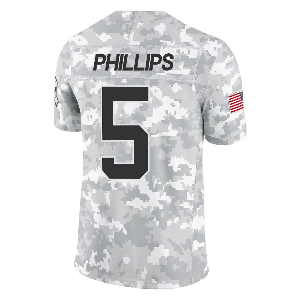 C.Panthers #5 Jaelan Phillips Player Arctic Camo Salute to Service Limited Game Hdoa Stitched Jerseys