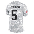 C.Panthers #5 Jaelan Phillips Player Arctic Camo Salute to Service Limited Game Hdoa Stitched Jerseys