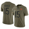 C.Bears #15 Rome Odunze Player Olive Salute to Service Limited Game Hdoa Stitched Jerseys