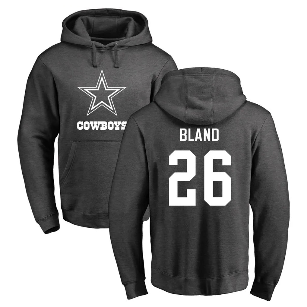 D.Cowboys #26 DaRon Bland Player Ash One Color Pullover Hoodie Limited Hdoa Stitched Jerseys