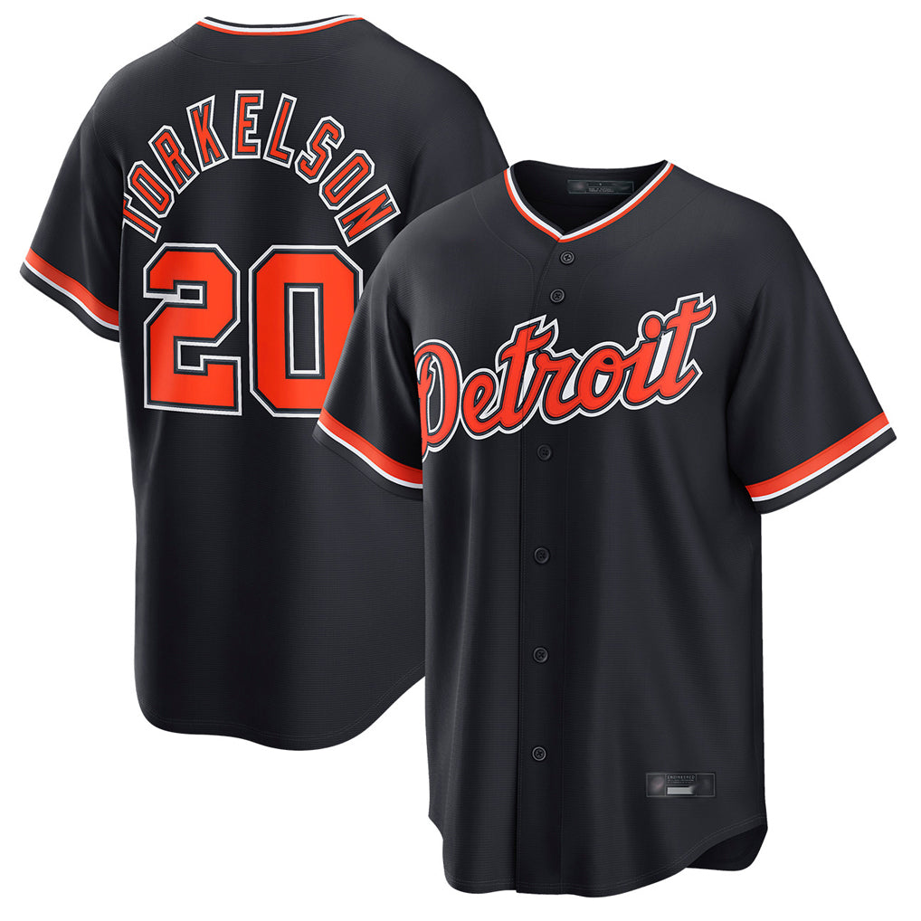 D.Tigers #20 Spencer Torkelson Player Navy Home Game Hdoa Stitched Jerseys
