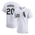 C.White Sox #20 Miguel Vargas Player White Stripe Limited Elite Home Hdoa Stitched Jerseys