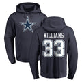 D.Cowboys #33 Javonte Williams Player Navy Pullover Hoodies Limited Hdoa Stitched Jerseys