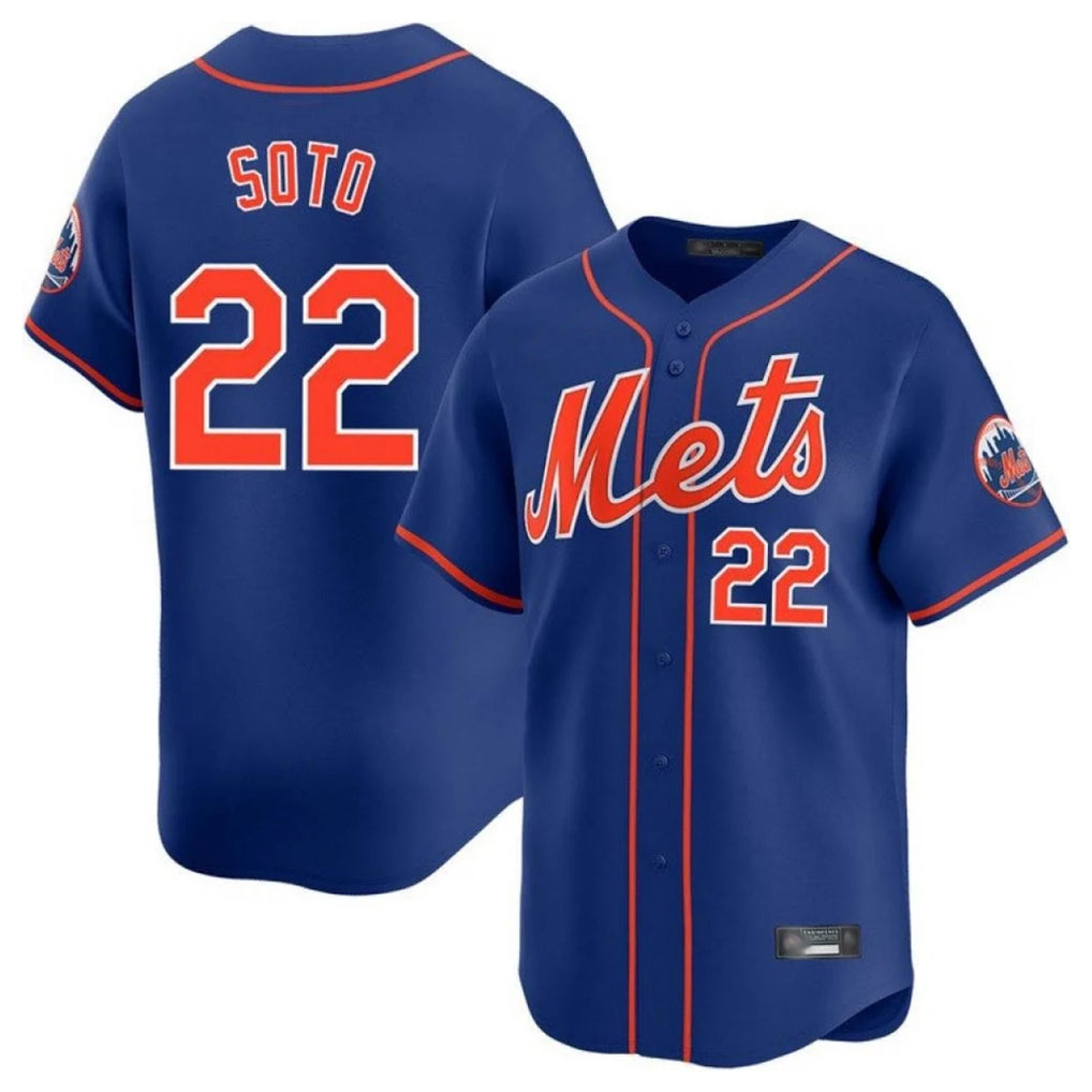 NY.Mets #22 Juan Soto Player Royal Home Limited Hdoa Stitched Jerseys