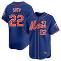 NY.Mets #22 Juan Soto Player Royal Home Limited Hdoa Stitched Jerseys