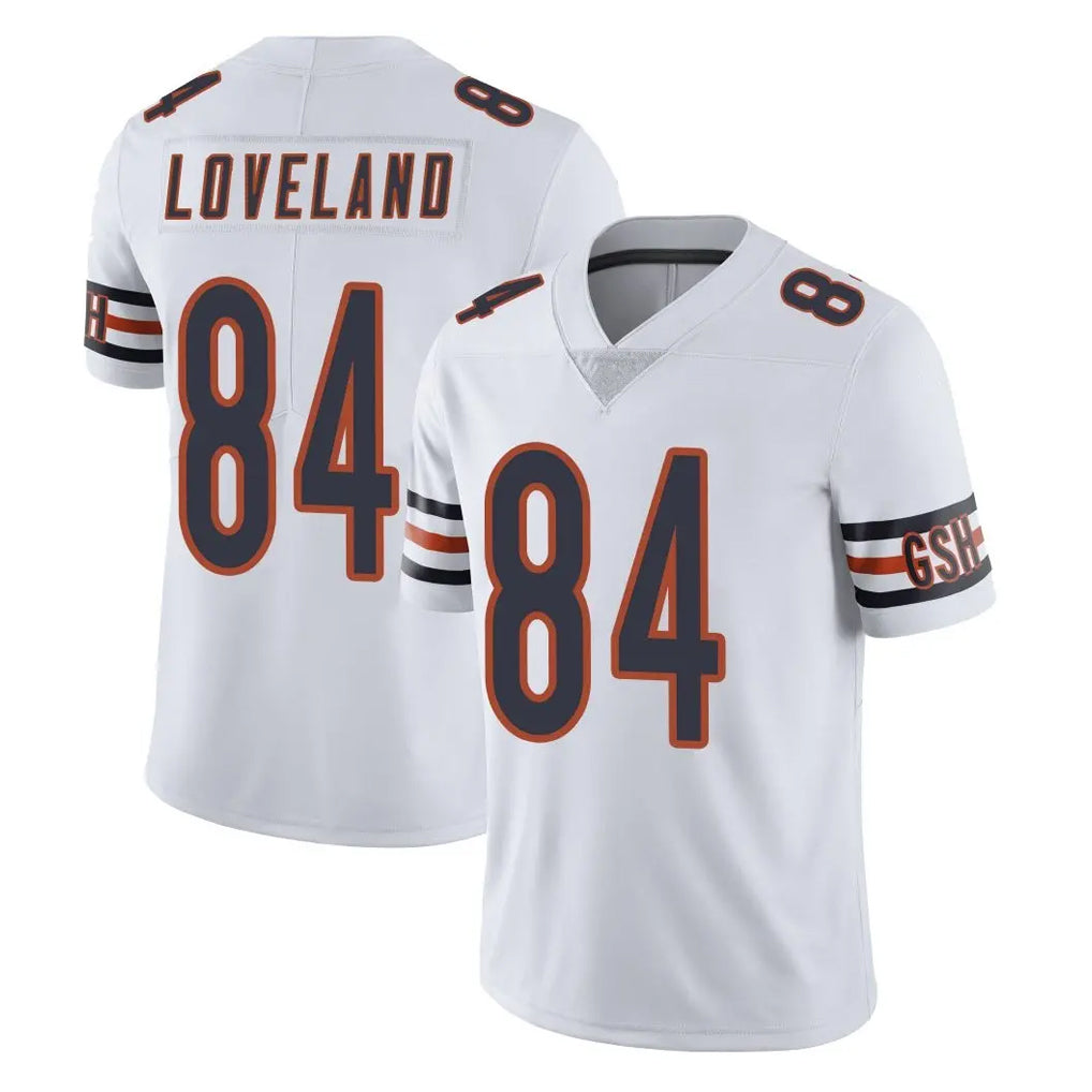 C.Bears #84 Colston Loveland Player White Vapor Untouchable Limited Home Game Hdoa Stitched Jerseys