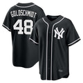 NY.Yankees #48 Paul Goldschmidt Player Black Out Game Home Hdoa Stitched Jerseys