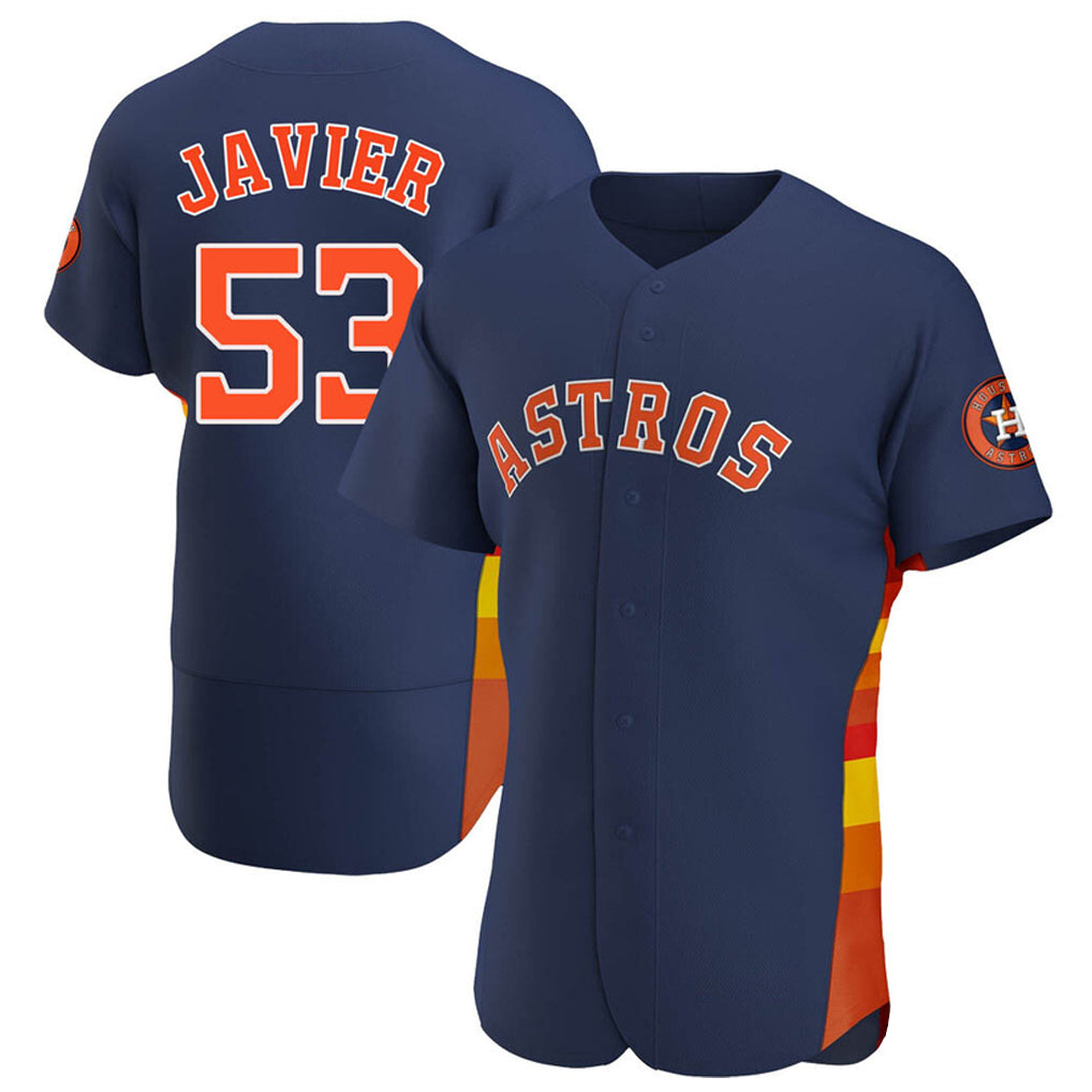 H.Astros #53 Cristian Javier Player Navy Home Limited Elite Hdoa Stitched Jerseys