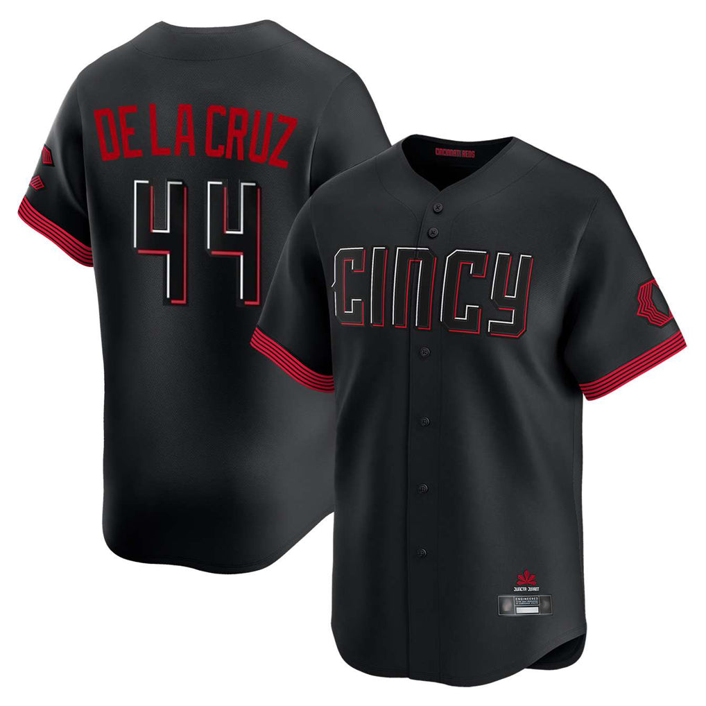 C.Reds #44 Elly De La Cruz Player Black City Connect Home Limited Hdoa Stitched Jerseys