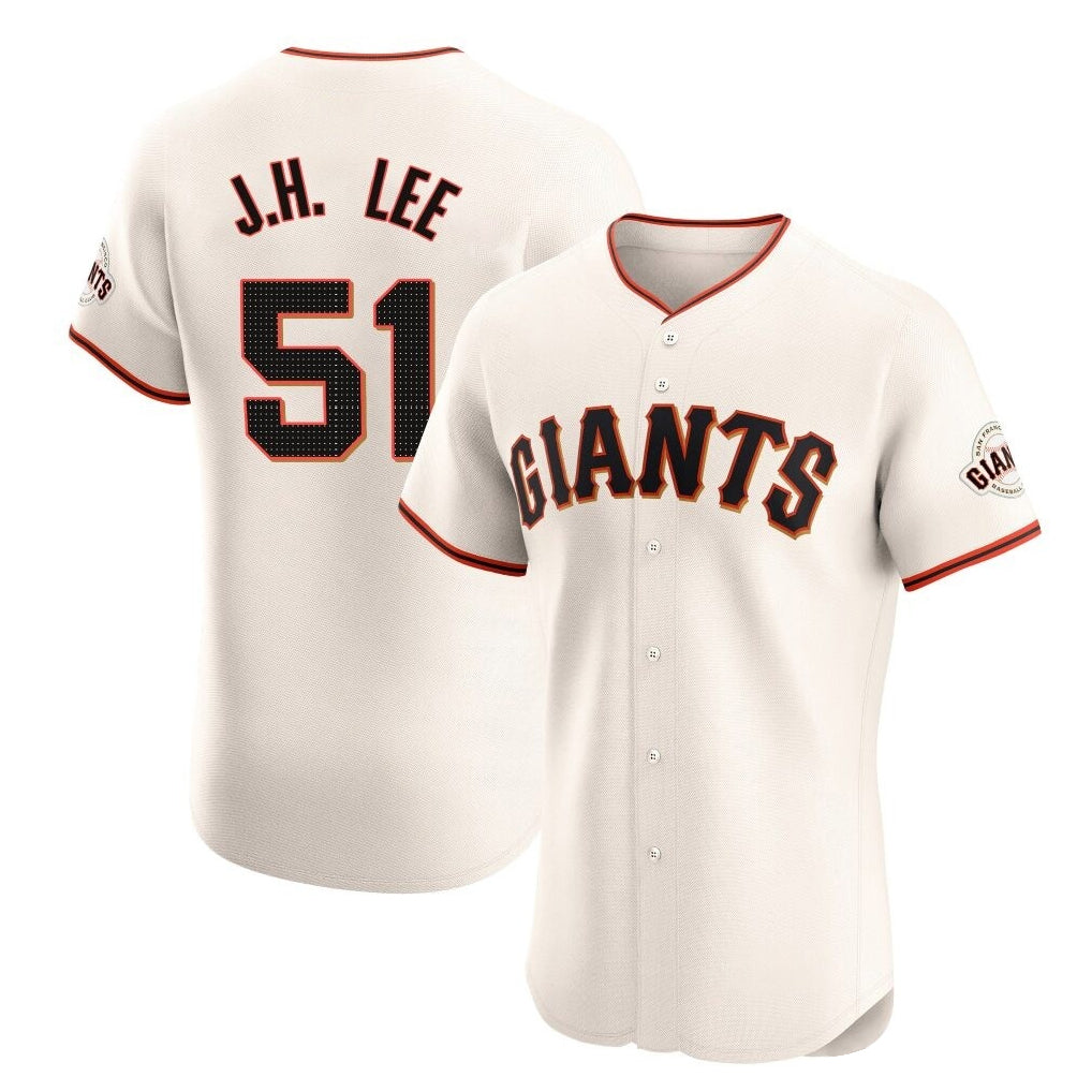 SF.Giants #51 Jung Hoo Lee Player Cream Home Limited Elite Hdoa Stitched Jerseys