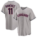 C.Guardians #11 Jose Ramirez Player Gray Game Home Hdoa Stitched Jerseys