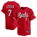 C.Reds #7 Spencer Steer Player Red Home Limited Hdoa Stitched Jerseys