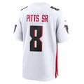 A.Falcons #8 Kyle Pitts Sr. Player White Home Game Hdoa Stitched Jerseys