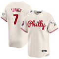 P.Phillies #7 Trea Turner Player Cream Phillies & Eagles Vapor Premier Limited Hdoa Stitched Jerseys