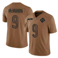 C.Bears #9 Jim McMahon Player Brown Salute to Service Limited Hdoa Stitched Jerseys