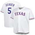T.Rangers #5 Corey Seager Player White Big & Tall Replica Hdoa Stitched Jerseys