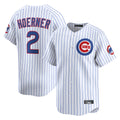 C.Cubs #2 Nico Hoerner Player White Limited Home Game Hdoa Stitched Jerseys