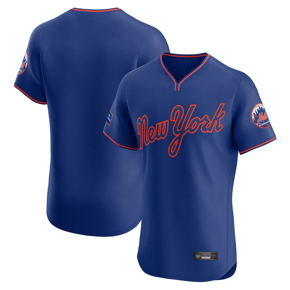 NY.Mets ## Mets Blank Player Royal T-shirt Home Limited Elite Hdoa Stitched Jerseys