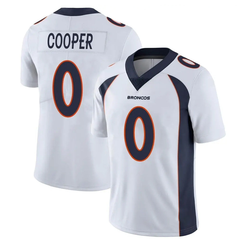 D.Broncos #0 Jonathon Cooper Player White Vapor Untouchable Limited Home Game Hdoa Stitched Jerseys