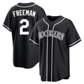 C.Rockies #2 Tyler Freeman Player Black Fashion Out Home Game Hdoa Stitched Jerseys