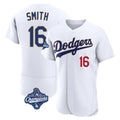 LA.Dodgers #16 Will Smith Player Gold White World Series Meet 2026 Collection Stadium Limited Elite Hdoa Stitched Jerseys
