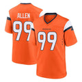 D.Broncos #99 Zach Allen Player Orange Home Game Hdoa Stitched Jerseys
