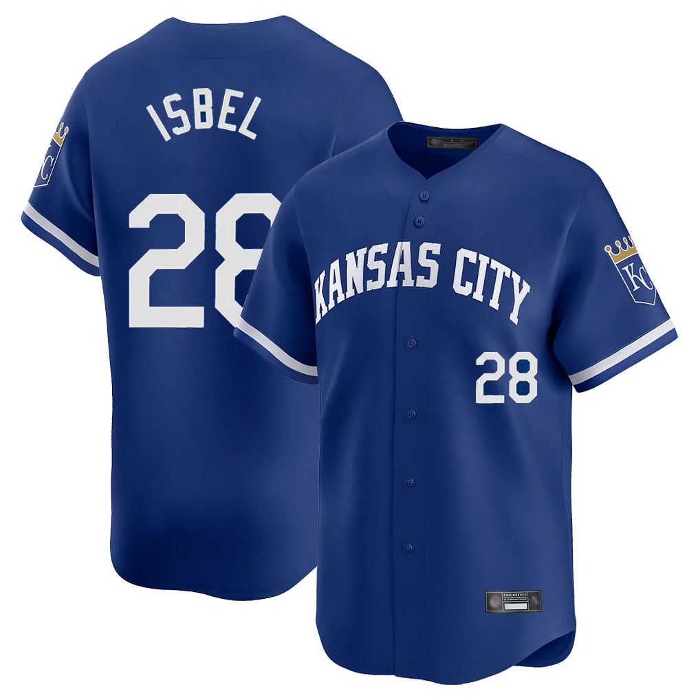 KC.Royals #28 Kyle Isbel Player Royal Limited Home Hdoa Stitched Jerseys
